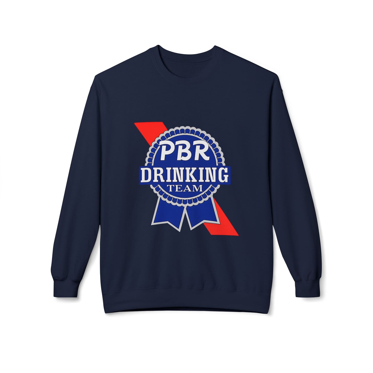 PBR Drinking Team Unisex Midweight Softstyle Fleece Crewneck Sweatshirt