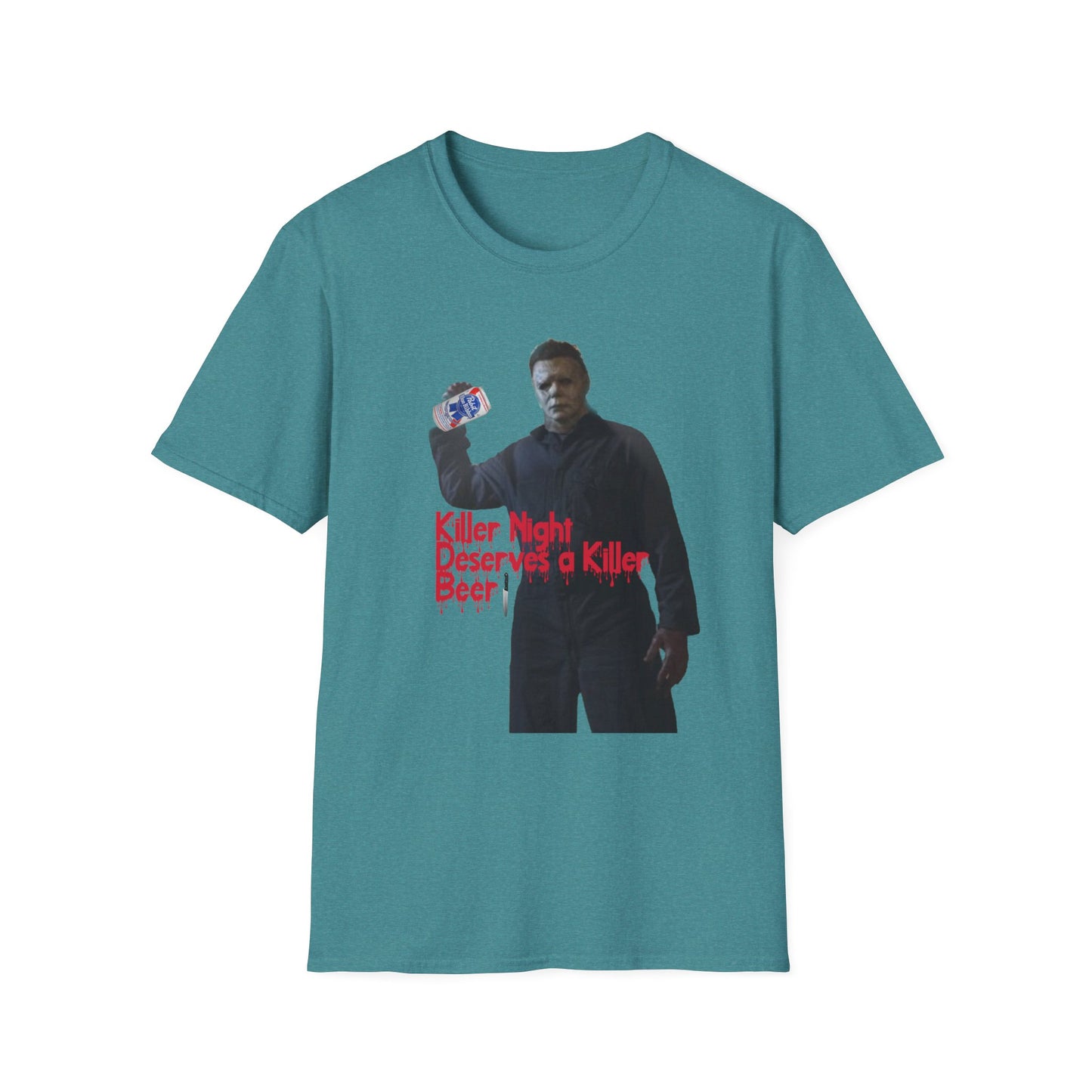 "Killer Night Deserves a Killer Beer" Unisex Softstyle T-Shirt