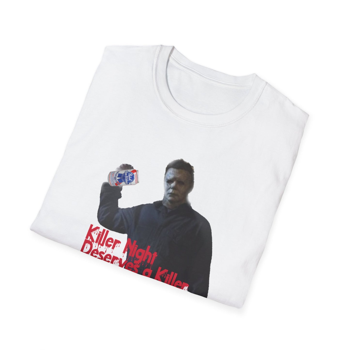 "Killer Night Deserves a Killer Beer" Unisex Softstyle T-Shirt