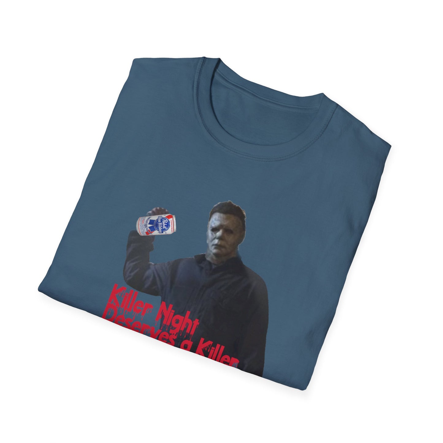 "Killer Night Deserves a Killer Beer" Unisex Softstyle T-Shirt