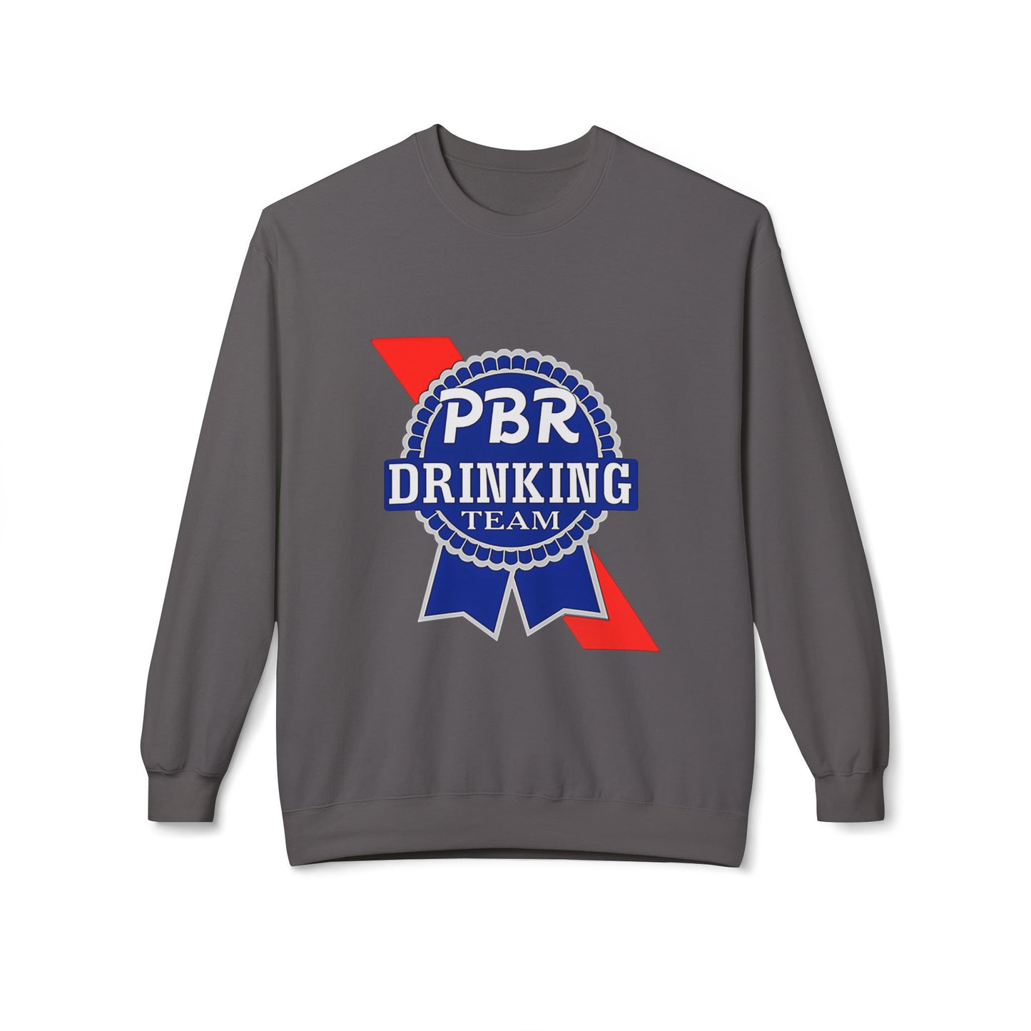 PBR Drinking Team Unisex Midweight Softstyle Fleece Crewneck Sweatshirt