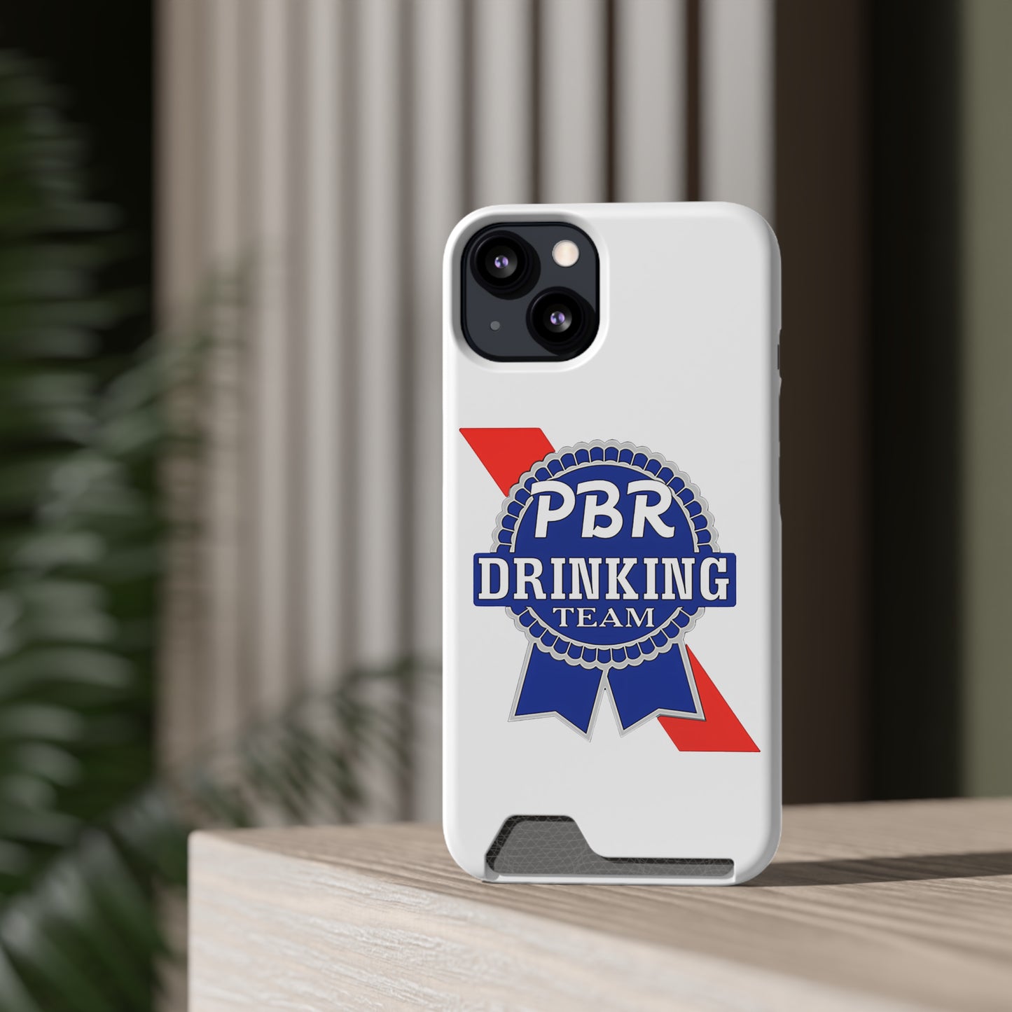PBR drinking team Phone Case With Card Holder