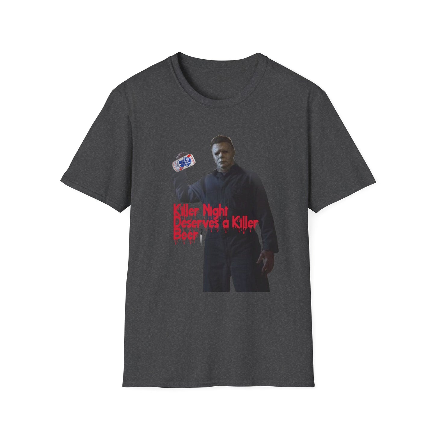 "Killer Night Deserves a Killer Beer" Unisex Softstyle T-Shirt