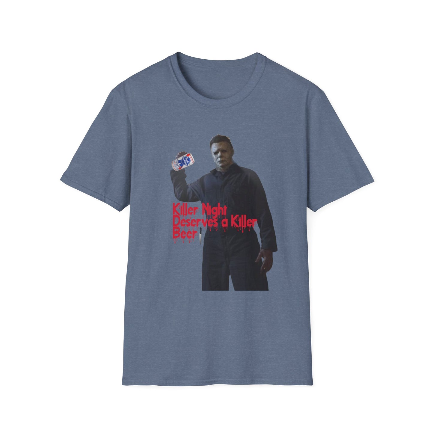 "Killer Night Deserves a Killer Beer" Unisex Softstyle T-Shirt