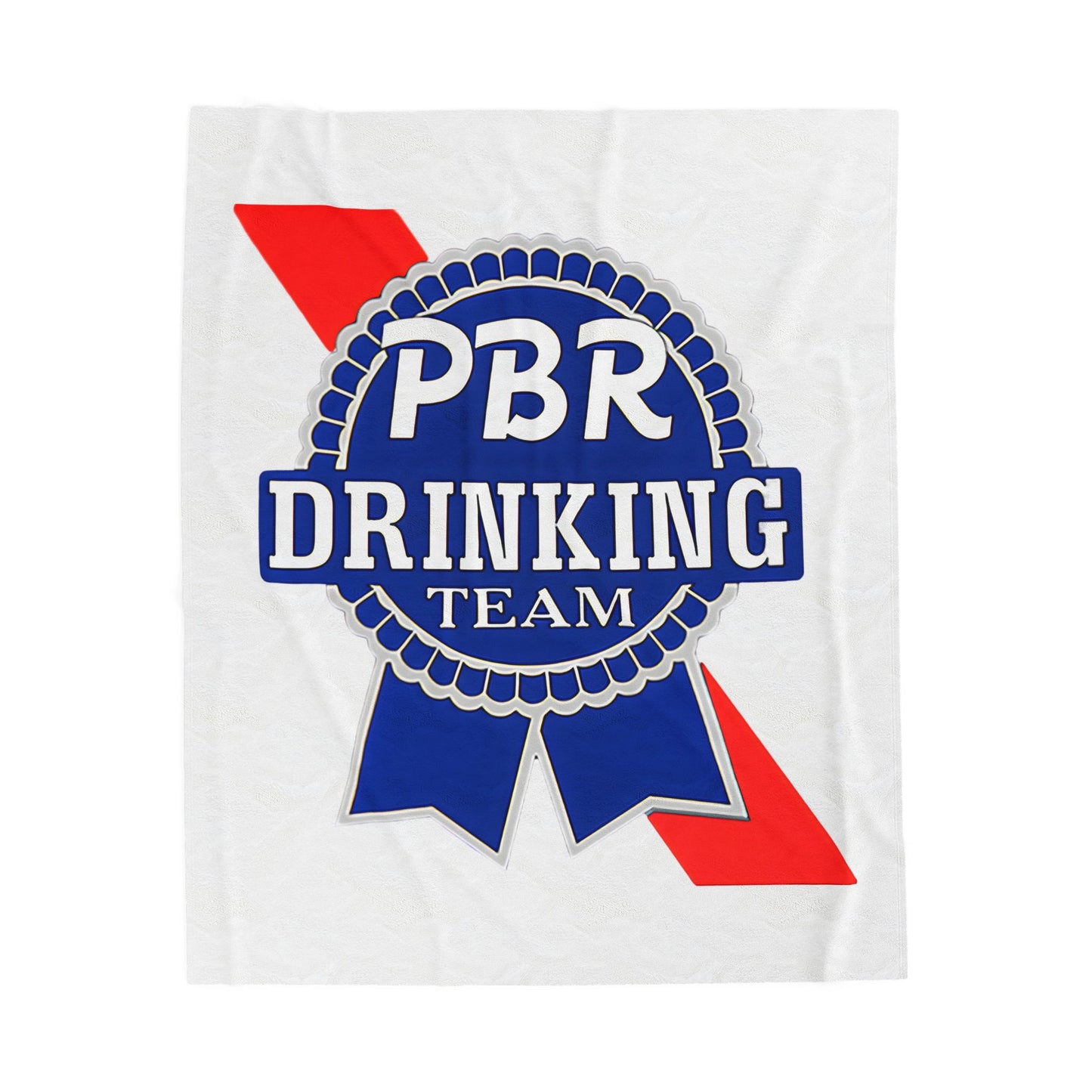 PBR Drinking Team Velveteen Plush Blanket