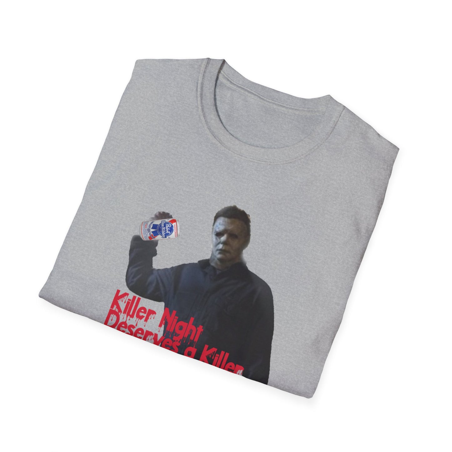 "Killer Night Deserves a Killer Beer" Unisex Softstyle T-Shirt