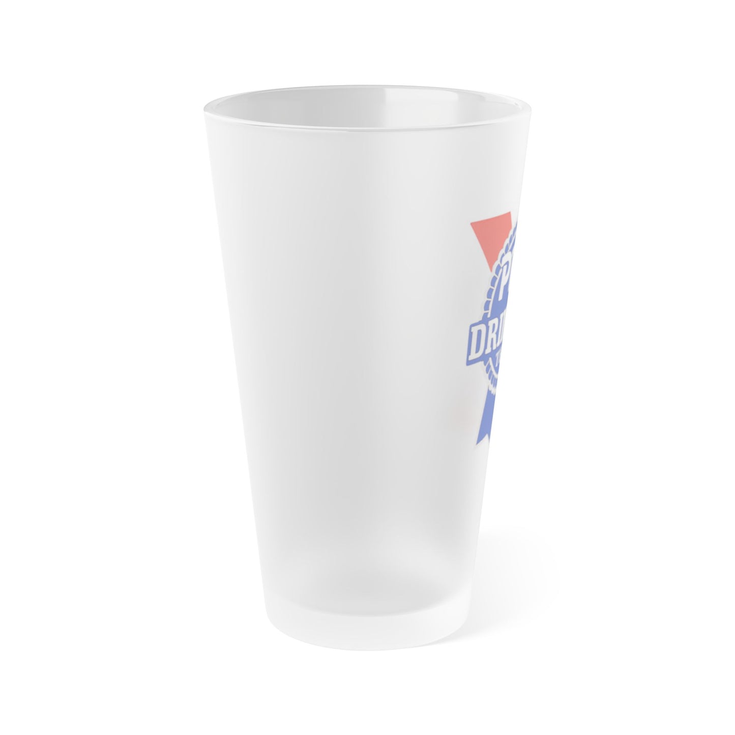 PBR Drinking Team Frosted Pint Glass, 16oz