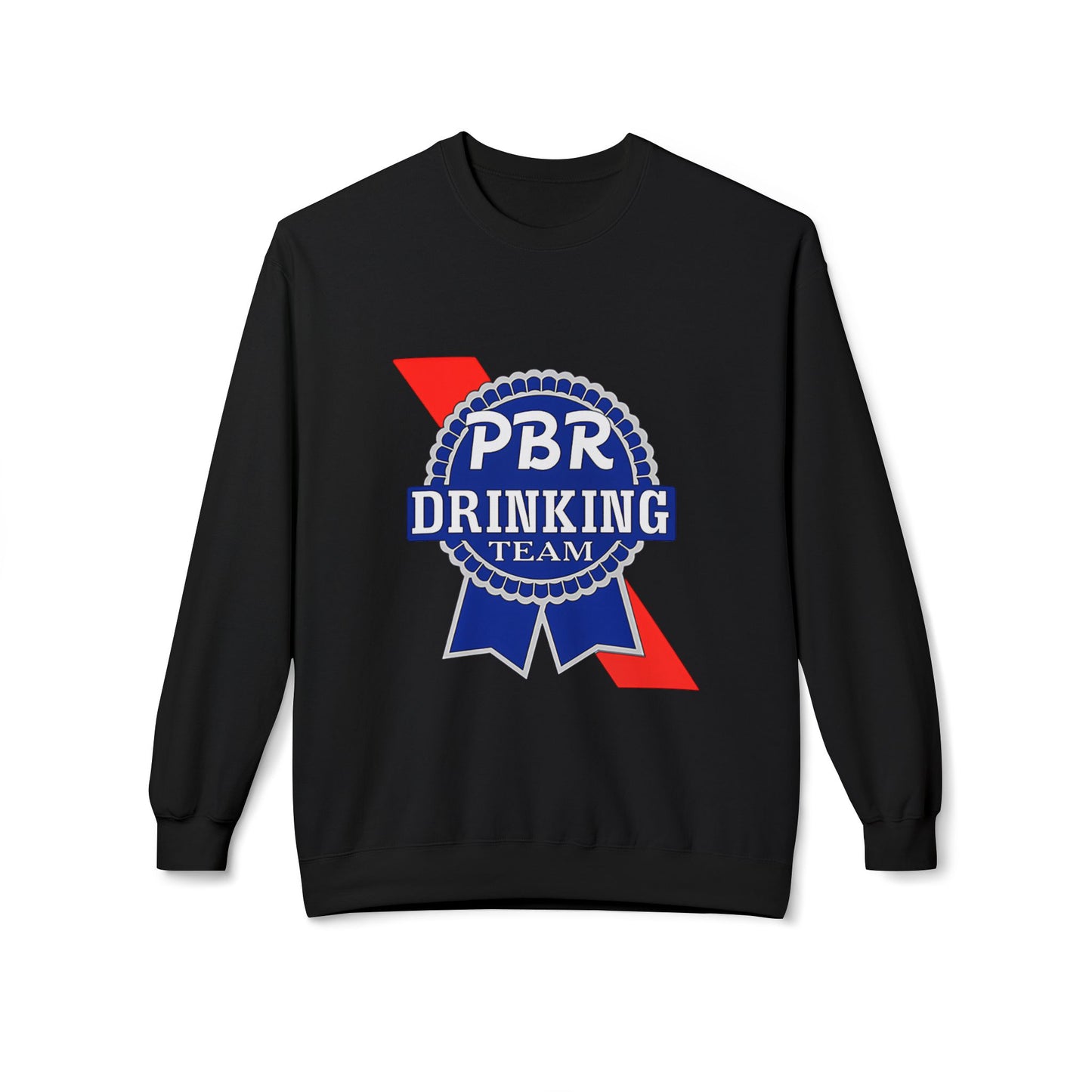 PBR Drinking Team Unisex Midweight Softstyle Fleece Crewneck Sweatshirt