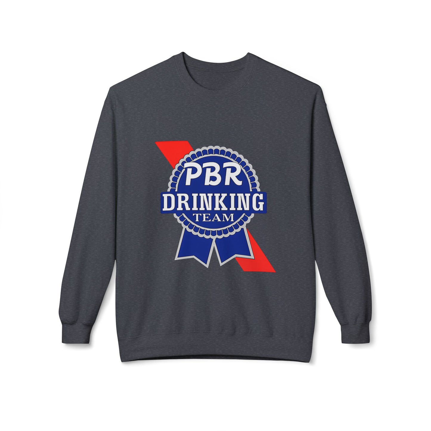 PBR Drinking Team Unisex Midweight Softstyle Fleece Crewneck Sweatshirt