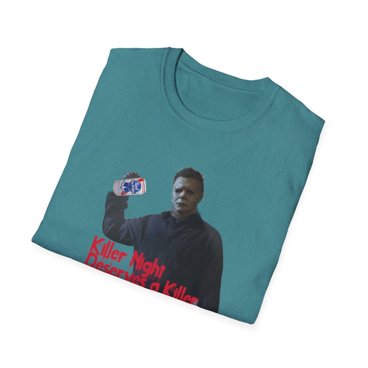 "Killer Night Deserves a Killer Beer" Unisex Softstyle T-Shirt