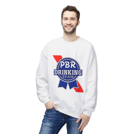 PBR Drinking Team Unisex Midweight Softstyle Fleece Crewneck Sweatshirt