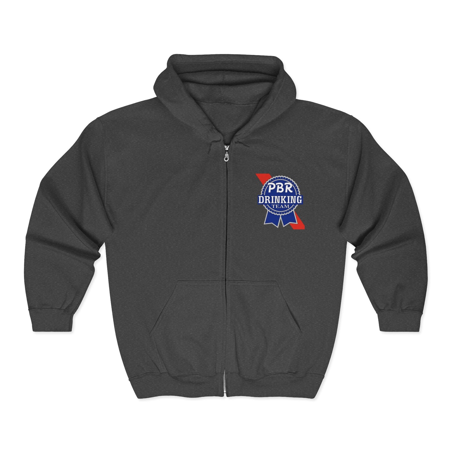 PBR Drinking Team Unisex Heavy Blend™ Full Zip Hooded Sweatshirt