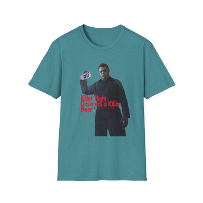 "Killer Night Deserves a Killer Beer" Unisex Softstyle T-Shirt