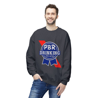 PBR Drinking Team Unisex Midweight Softstyle Fleece Crewneck Sweatshirt