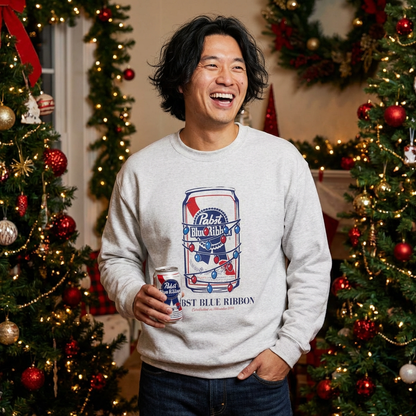 Deck the Halls with PBR: Christmas Crewneck