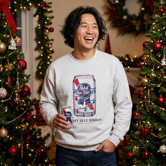 Deck the Halls with PBR: Christmas Crewneck