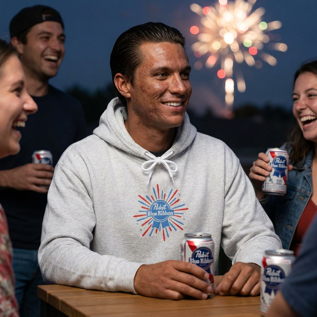Red, White & Brew Hoodie: Firework Nights Edition