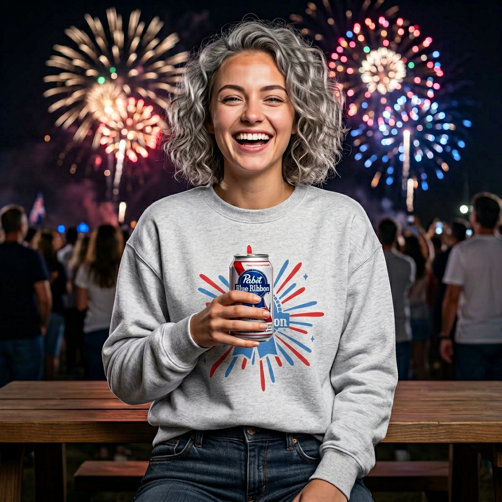 Stars, Stripes & Cold Sips Crewneck