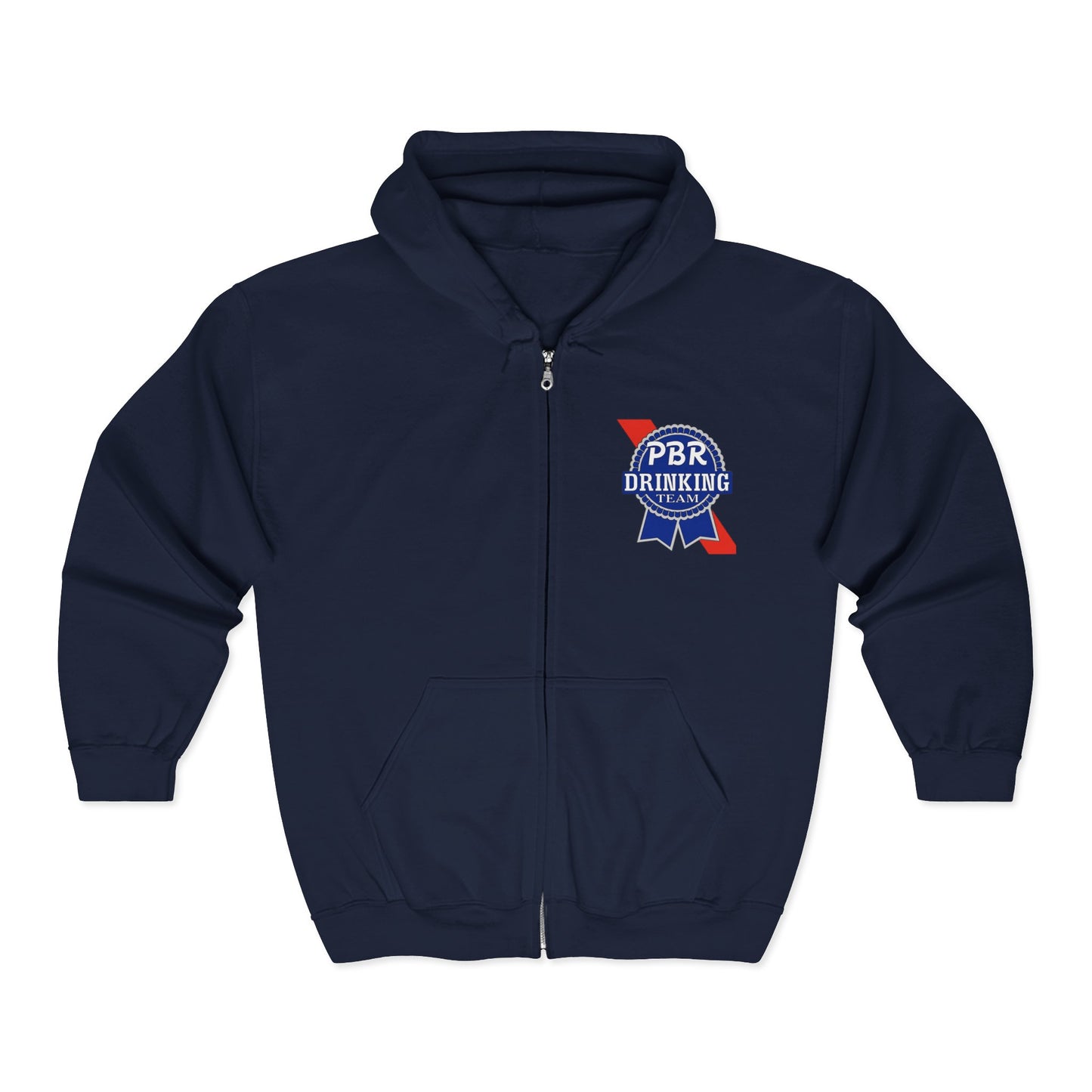 PBR Drinking Team Unisex Heavy Blend™ Full Zip Hooded Sweatshirt