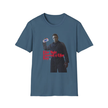 "Killer Night Deserves a Killer Beer" Unisex Softstyle T-Shirt