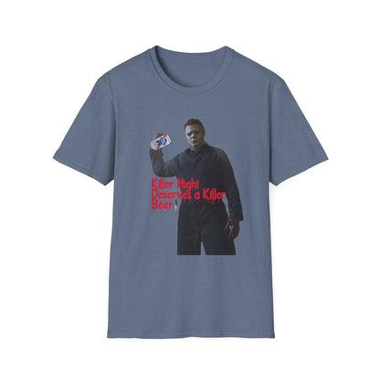 "Killer Night Deserves a Killer Beer" Unisex Softstyle T-Shirt