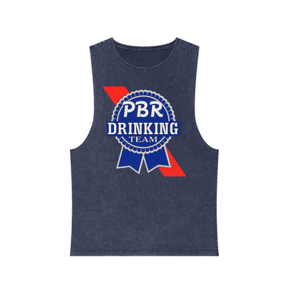PBR Drinking Team Unisex Stonewash Tank Top