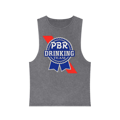 PBR Drinking Team Unisex Stonewash Tank Top