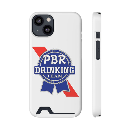 PBR drinking team Phone Case With Card Holder