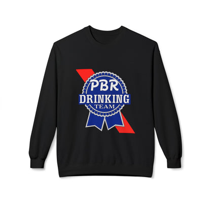 PBR Drinking Team Unisex Midweight Softstyle Fleece Crewneck Sweatshirt