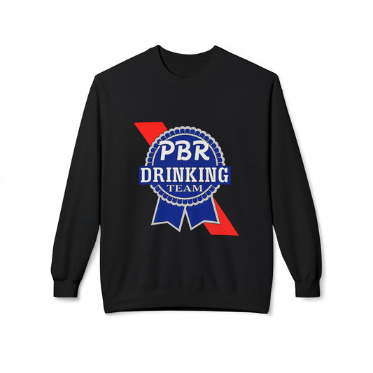 PBR Drinking Team Unisex Midweight Softstyle Fleece Crewneck Sweatshirt