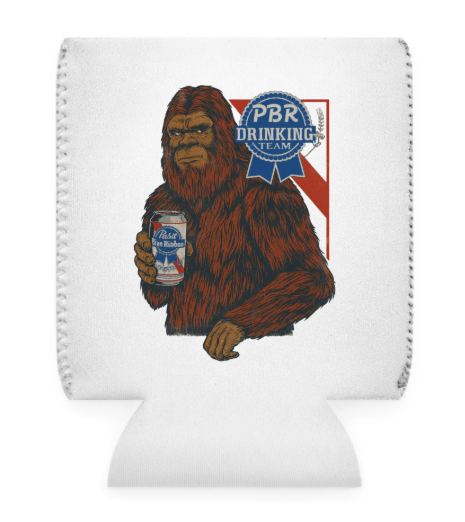 Bigfoot PBR Drinking Team Koozie – Cold Beers & Tall Tales Edition