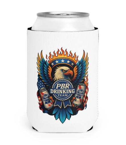 Freedom, Flames & Foam PBR Drinking Team Koozie