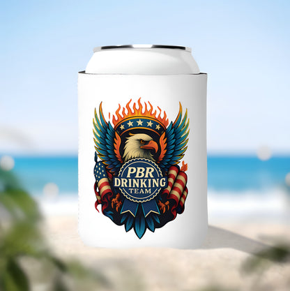 PBR Drinking Team Koozie Freedom on Tap