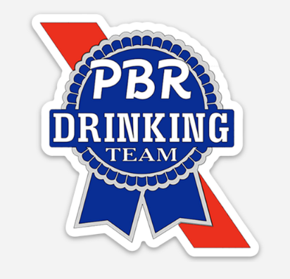 Drinking Team Sticker