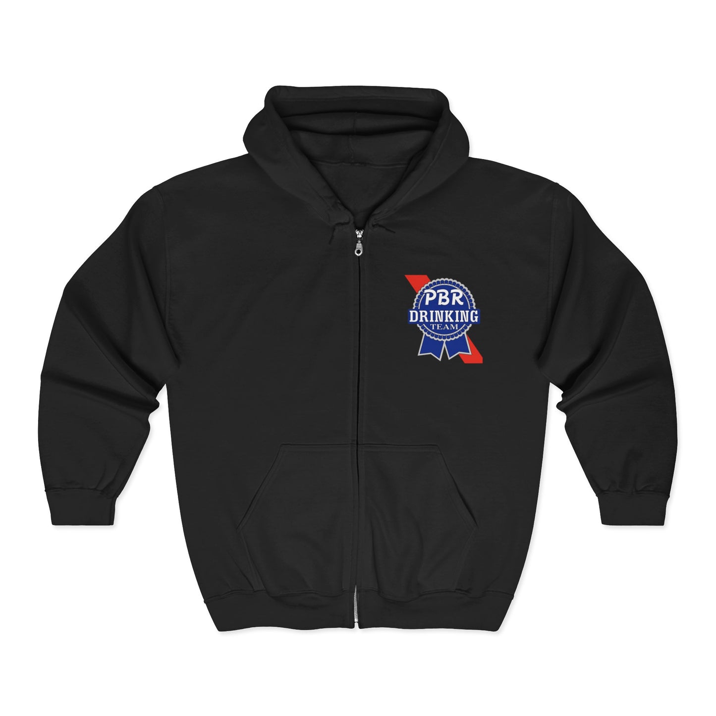 PBR Drinking Team Unisex Heavy Blend™ Full Zip Hooded Sweatshirt