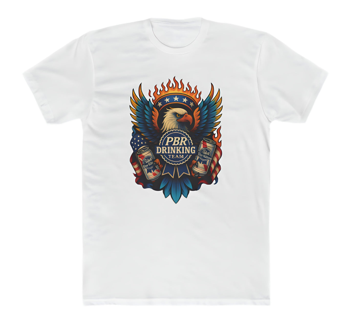 Freedom, Flames & Foam PBR Drinking Team T-Shirt
